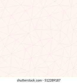 seamless polygon line in light pink color - female polygon seamless pattern for women web site backdrop design
