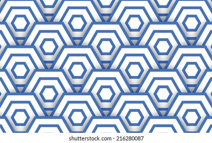 Seamless polygon pattern vector design