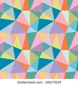 Seamless polygon triangle  pattern-model for design of gift packs, patterns fabric, wallpaper, web sites, etc.