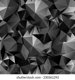 Seamless polygonal dark background for your design