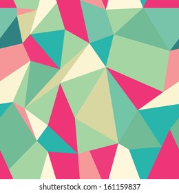 Seamless Polygonal Pattern, Background, Texture Vector Hexagon Triangle