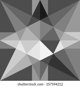 Seamless  polygonal pattern based on the golden section in gray color