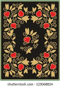 seamless pomegranate pattern