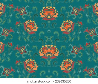 Seamless pomegranate pattern