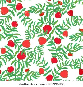 Seamless pomegranate pattern