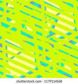 Seamless Pop Art Background. Abstract Colorful Texture with Lines and Geometric Figures for Print, Fabric, Textile.  