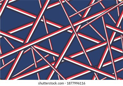 Seamless Pop Art Background. Abstract Color Texture with Lines  for Cotton, Calico, Textile. Trendy Seamless Multicolor Background in Disco Style. Vector Texture.
