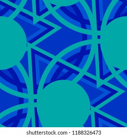 Seamless Pop Art Pattern. Abstract Color Texture with Lines 