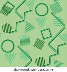 Seamless Pop Art Pattern. Abstract Color Texture with Lines 