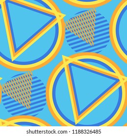 Seamless Pop Art Pattern. Abstract Color Texture with Lines 