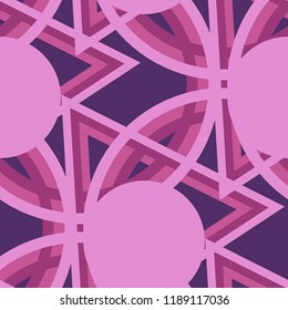 Seamless Pop Art Pattern. Abstract Color Texture with Lines