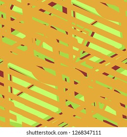 Seamless Pop Art Pattern. Abstract Color Texture with Lines and Geometric Figures for Linen, Paper, Tablecloth. Trendy Seamless Multicolor Background in Disco Style. Vector Texture.