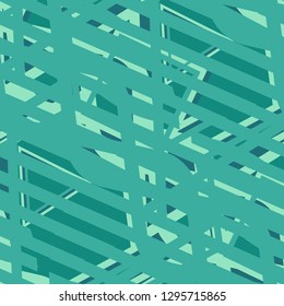Seamless Pop Art Pattern. Abstract Colorful Texture with Lines and Geometric Figures for Cotton, Print, Calico. Trendy Seamless Multicolor Background in Disco Style. Vector Texture.
