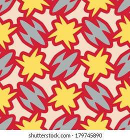 Seamless Pop Explosion Rocket Burst Background Pattern