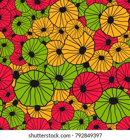 Seamless Poppy Patterns