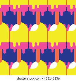 Seamless Popsicle Pattern, Candy Vector, Candy Pattern, Popsicle Vector