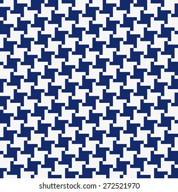 Seamless porcelain indigo blue and white retro classic cloth pattern vector