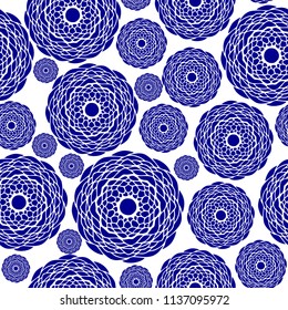 Seamless porcelain pattern boho or mandala style, magic fancy art design for various  purpose such as textile for paper design business, modern beauty for trendy fashion design, energetic wallpaper