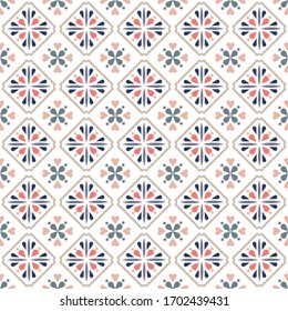 Seamless Portuguese pattern for creating new design