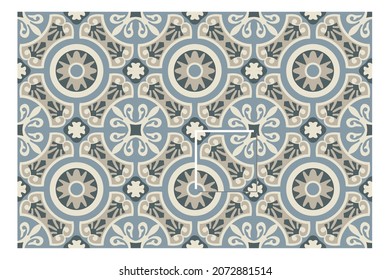 Fondo vectorial de mosaico portugués sin foco