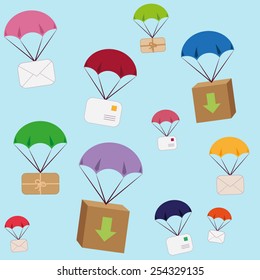 Seamless post pattern in vector