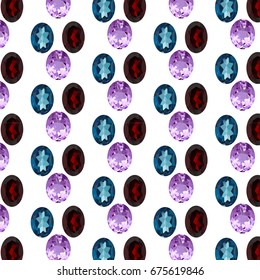 Seamless precious stone
