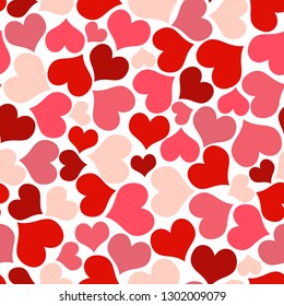 seamless pretty background with hearts and details in fine colors for valentine love time