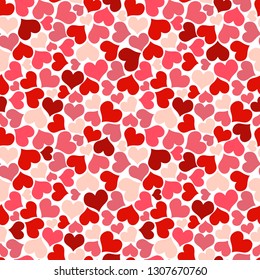 seamless pretty background with hearts and details in fine colors for valentine love time
