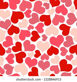 seamless pretty background with hearts and details in fine colors for valentine love time