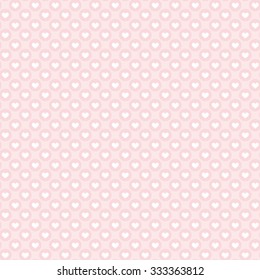 seamless pretty background with hearts and details in fine colors