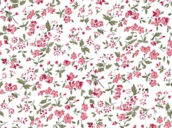 Seamless Pretty Country Floral And Flower Tile With Leaves And Curly Trellis