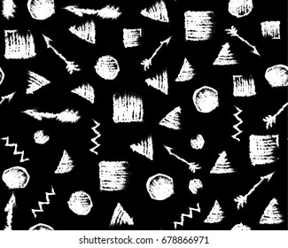 Seamless primitive geometric patterns of minimalism