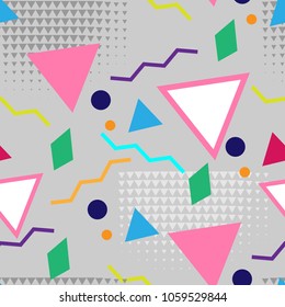 Seamless primitive geometric patterns. Trendy hipsters modern pattern.