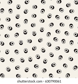 Seamless primitive jumble minimalism patterns. Randomly scattered geometric shapes. Abstract retro background design