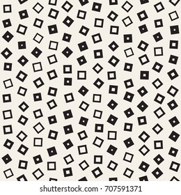 Seamless primitive jumble minimalism patterns. Randomly scattered geometric shapes. Abstract retro background design