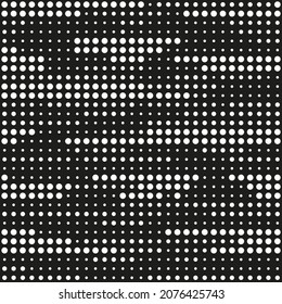 seamless print abstraction from krgs of different shapes. white circles on a black background. mesh of circles for clothing or print or background