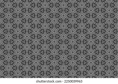 Seamless Print Decorative Graphic Design Sketch Concept Line Style Art Geometric Concept Grid Fashion Pattern