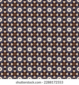 Seamless Print Funky Floral Backdrop Colorful Modern Creativity Tile Style Textile Interior Background Classic Design Fabric Vintage Texture Retro Graphic Art Wallpaper Fashion Luxury Pattern.