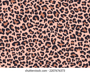 Seamless print leopad modern cat pattern, vector background for textile.