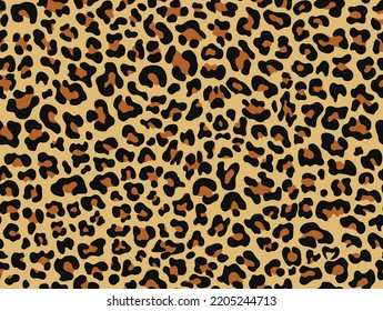 seamless print leopard vector texture spotted cat pattern, camouflage background.