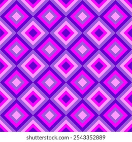Patrón de impresión sin fisuras con cuadrados colorido multicolor fondo de estilo retro años 60 Ilustración vectorial simple Fondo de pantalla arte decoración diseño geométrico