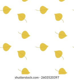 Seamless print pattern wallpaper background with leaves vector illustration botanic nature texture for paper, textile etc	
