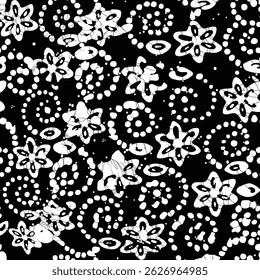 Seamless Print Shibori pattern and tie-dye allover textile Shibori allovers pattern design