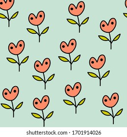 seamless print. spring motifs. Wallpaper with images of flowers. cover on the theme nature