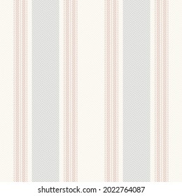 Seamless print with textured stripes in grey, beige, pink. Soft cashmere herringbone stripe pattern for spring autumn winter dress, shirt, trousers, pyjamas, mattress, other modern fashion textile.