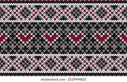 Seamless printable knitting patterns, wallpapers, ultra-high resolution raster illustrations, print-on-demand patterns.