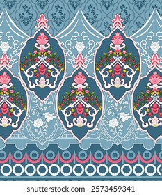 Seamless prints with dynamic geometric accents for wallpapers, gift wraps, and textiles.