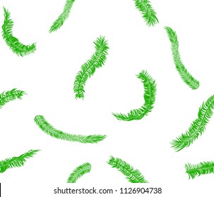 seamless psttern with palm tree leaves