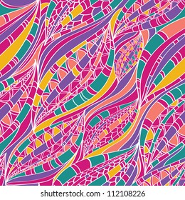 Seamless psychedelic background. Can be used for wallpaper, pattern fills, web page background, surface textures, textile.
