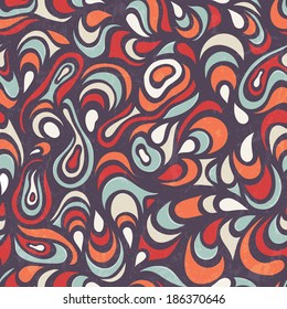 Seamless psychedelic background. Vector pattern EPS 10.